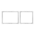 ILVE Nostalgie II Noblesse Frames for 40-Inch Range Dual Oven Door in Chrome (KCND100C)