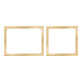 ILVE Nostalgie II Noblesse Frames for 40-Inch Range Dual Oven Door in Brass (KCND100G)