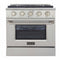 Kucht 30-Inch Pro-Style Dual Fuel Range with Propane Gas in Stainless Steel (KDF302/LP-S)