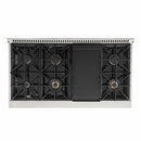 Kucht 48-Inch Pro-Style Dual Fuel Range with Propane Gas in Stainless Steel (KDF482/LP-S)