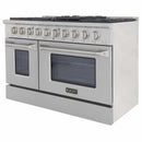 Kucht 48-Inch Pro-Style Dual Fuel Range with Propane Gas in Stainless Steel (KDF482/LP-S)