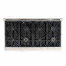 Kucht 48-Inch Pro-Style Dual Fuel Range with Propane Gas in Stainless Steel with Green Oven Door (KDF482/LP-G)