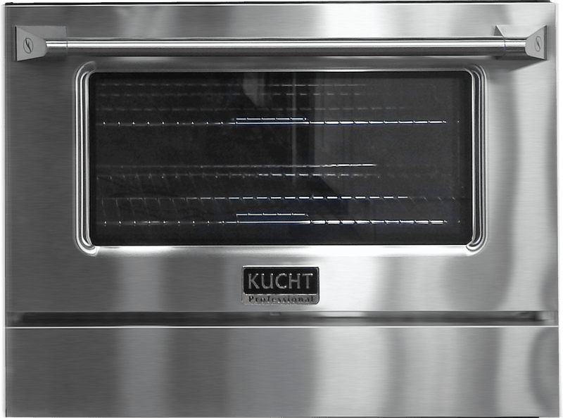 Kucht 3-Piece Appliance Package - 36-Inch Dual Fuel Range in Natural Gas, 36-Inch Refrigerator & Dishwasher in Stainless Steel