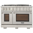 Kucht Professional 48-Inch 6.7 cu. ft. Propane Gas Range in Stainless Steel with True Simmer Burners (KFX4800X/LP-S)