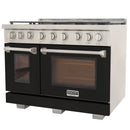 Kucht Professional 48-Inch 6.7 cu. ft. Gas Range in Black with True Simmer Burners (KFX4800X-BK)