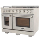 Kucht Professional 48-Inch 6.7 cu. ft. Propane Gas Range in Stainless Steel with True Simmer Burners (KFX4800X/LP-S)