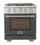 Kucht Professional 30-Inch 4.2 cu. ft. Propane Gas Range in Cement Gray with True Simmer Burners (KFX3000X/LP-GY)
