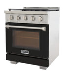 Kucht Professional 30-Inch 4.2 cu. ft. Propane Gas Range in Black with True Simmer Burners (KFX3000X/LP-BK)