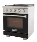Kucht Professional 30-Inch 4.2 cu. ft. Gas Range in Black with True Simmer Burners (KFX3000X-BK)