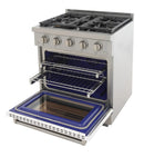 Kucht Professional 30-Inch 4.2 cu. ft. Propane Gas Range in White with True Simmer Burners (KFX3000X/LP-W)