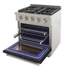 Kucht Professional 30-Inch 4.2 cu. ft. Propane Gas Range in Black with True Simmer Burners (KFX3000X/LP-BK)