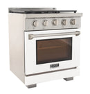 Kucht Professional 30-Inch 4.2 cu. ft. Gas Range in White with True Simmer Burners (KFX3000X-W)