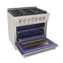 Kucht Professional 36-Inch 5.2 cu. ft. Gas Range in Stainless Steel with True Simmer Burners (KFX3600X-S)