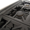 Kucht Professional 36-Inch 5.2 cu. ft. Propane Gas Range in Stainless Steel with True Simmer Burners (KFX3600X/LP-S)