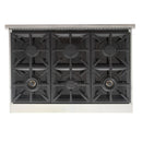 Kucht Professional 36-Inch 5.2 cu. ft. Gas Range in Black with Silver Accents (KFX360-BK)