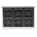 Kucht Professional 36-Inch 5.2 cu. ft. Propane Gas Range in Olive Green with True Simmer Burners (KFX3600X/LP-G)