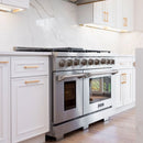 Kucht Professional 48-Inch 6.7 cu. ft. Gas Range in Stainless Steel with True Simmer Burners (KFX4800X-S)