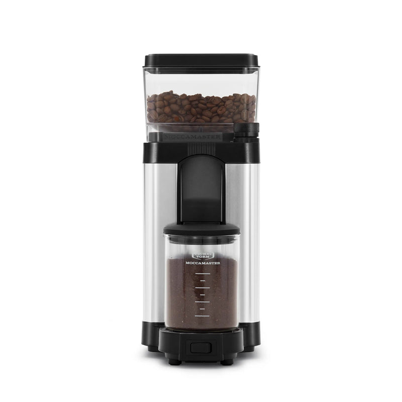 Moccamaster KM5 Burr Grinder in Polished Silver with 50 mm Burrs Hopper Capacity, 8.8 ounces (49520)