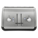 KitchenAid 4 Slice Toaster with Manual LIft Lever in Brushed Stainless Steel (KMT4115SX)