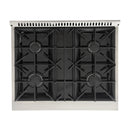 Kucht 5-Piece Appliance Package - 30-Inch Dual Fuel Range in Natural Gas, 36-Inch Refrigerator with Water Dispenser, Dishwasher, Wall Mount Range Hood, & Microwave Wall Oven in Stainless Steel