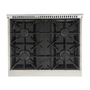 Kucht 3-Piece Appliance Package - 30-Inch Dual Fuel Range in Natural Gas, 36-Inch Refrigerator & Dishwasher in Stainless Steel