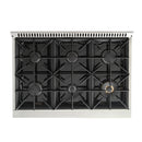 Kucht 36-Inch 5.2 Cu. Ft. Range with Sealed Burners and Convection in Olive Green (KNG361-ON)