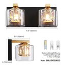 Parrrot Uncle Kolt Modern 2-Light Bathroom Vanity Light