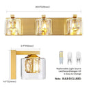 Parrot Uncle Kolt Modern 3-Light Bathroom Vanity Light