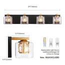 Parrot Uncle Kolt Modern 4-Light Bathroom Vanity Light