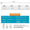 Parrot Uncle Kolt Modern 4-Light Bathroom Vanity Light