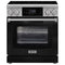 Kostch 30-Inch Electric Range with 5 Elements, Air Fry & Touchscreen Controls, 4.8 Cu. Ft. Convection Oven in Black (KOS-30RE07T-B)