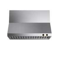 Kucht 48-Inch 1200 CFM Wall Mount Range Hood in Stainless Steel with Gold Accents (KRH480-GL-C)