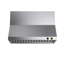 Kucht 48-Inch 1200 CFM Wall Mount Range Hood in Stainless Steel with Gold Accents (KRH480-GL-C)