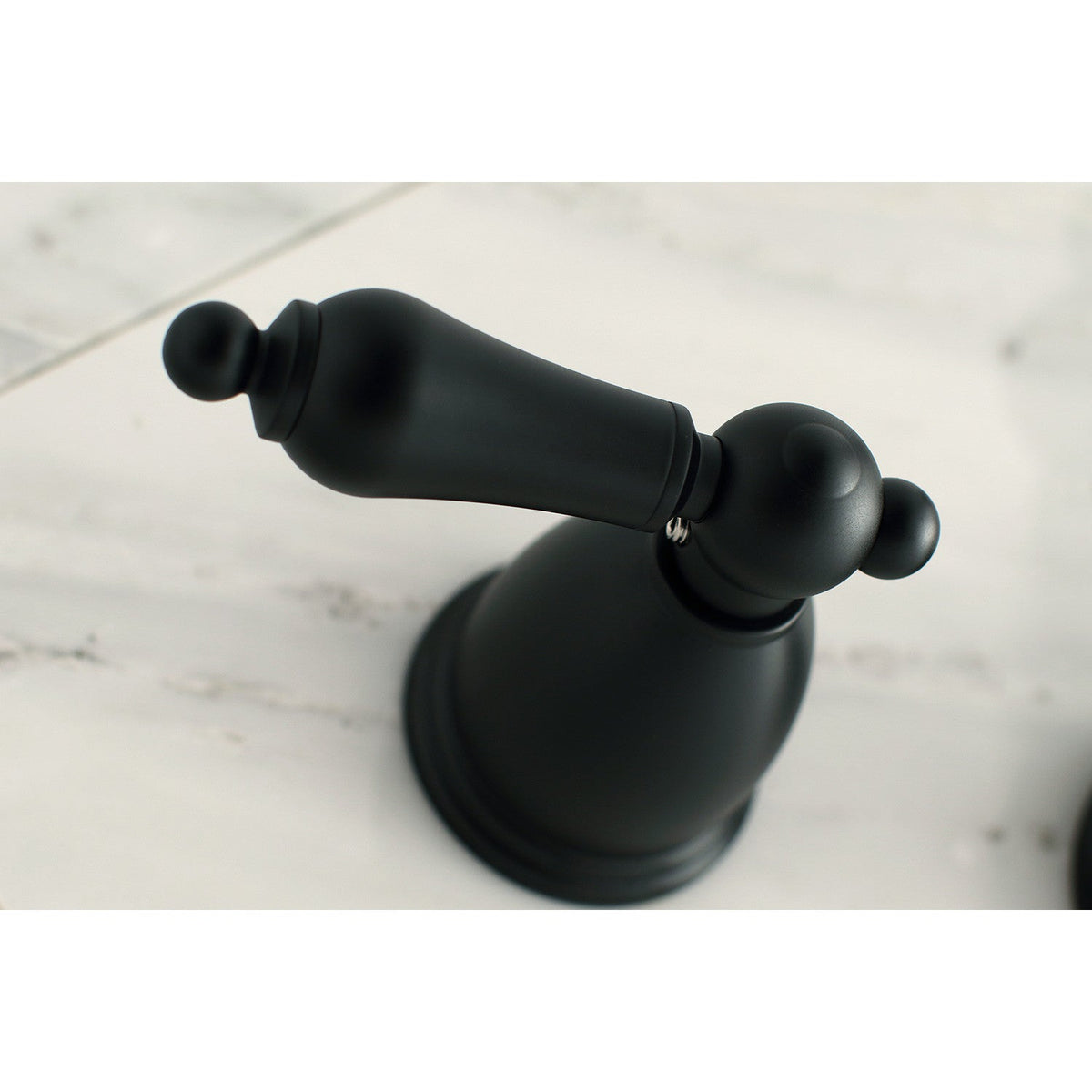 Heritage Two-Handle Wall Mount Roman Tub Faucet in Matte Black
