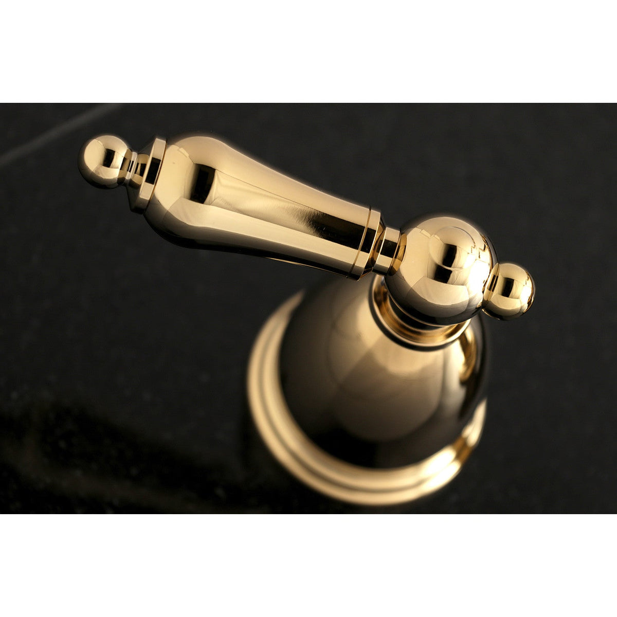 Heritage Two-Handle Wall Mount Roman Tub Faucet in Polished Brass