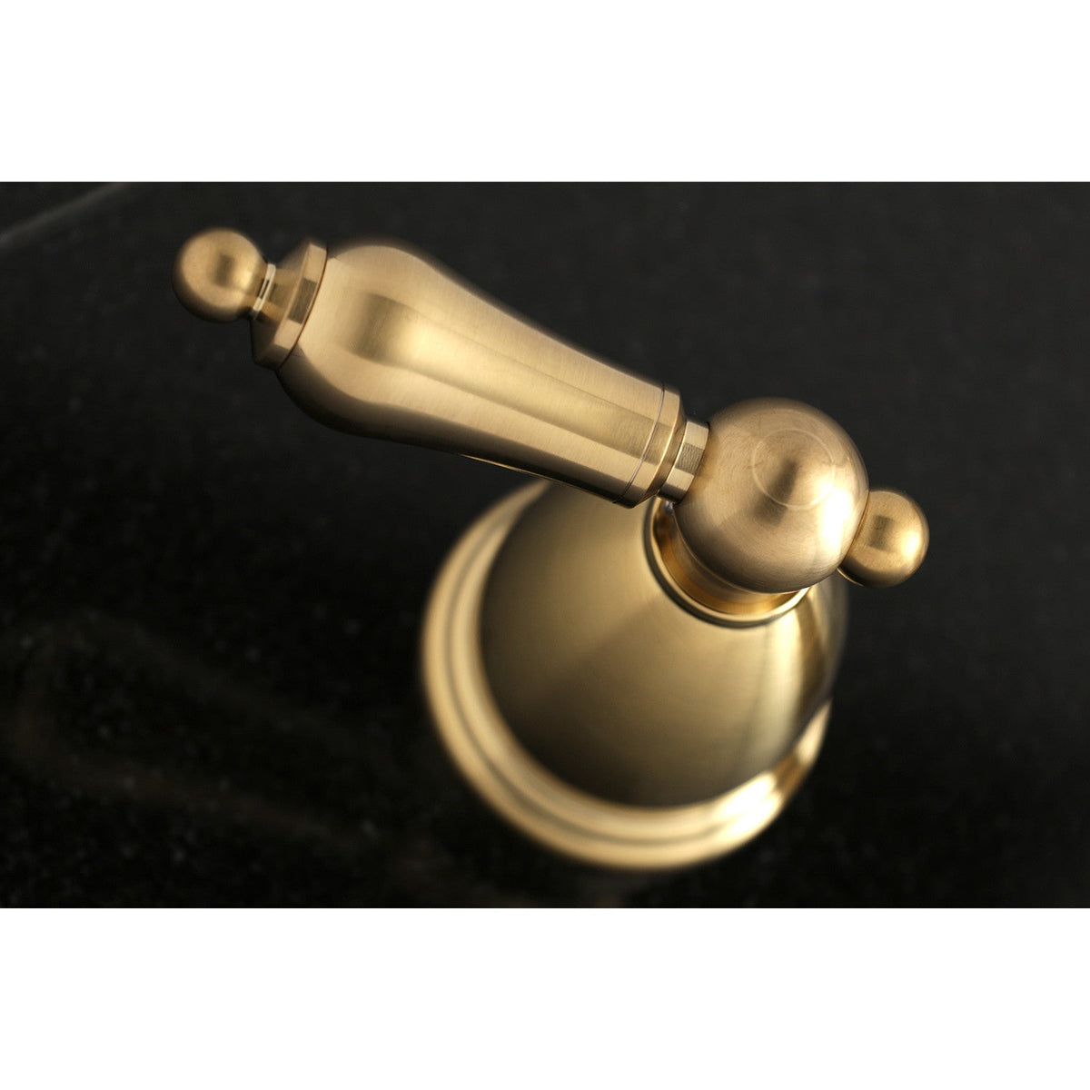 Heritage Two-Handle Wall Mount Roman Tub Faucet in Brushed Brass