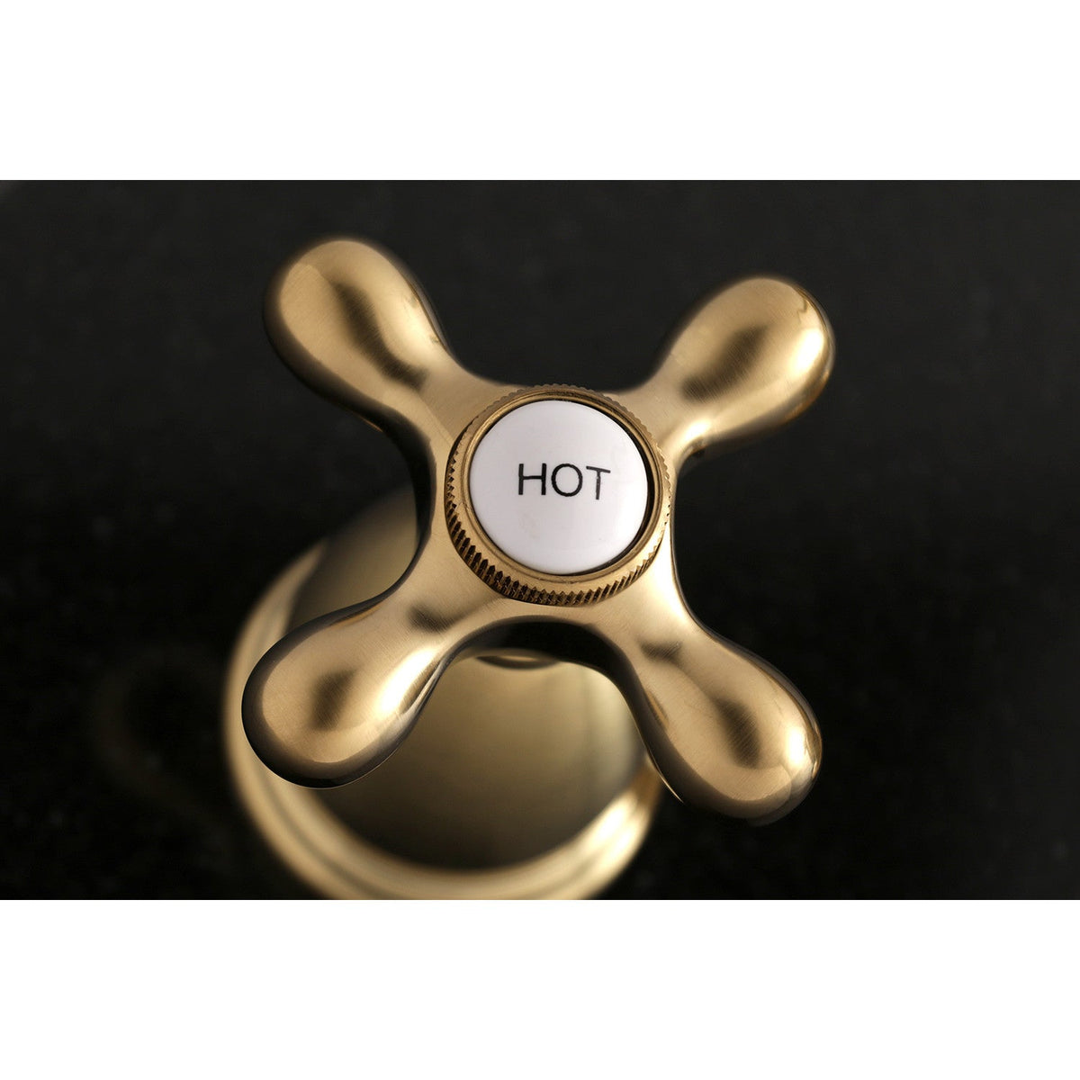 Heritage Two-Handle Wall Mount Roman Tub Faucet in Brushed Brass