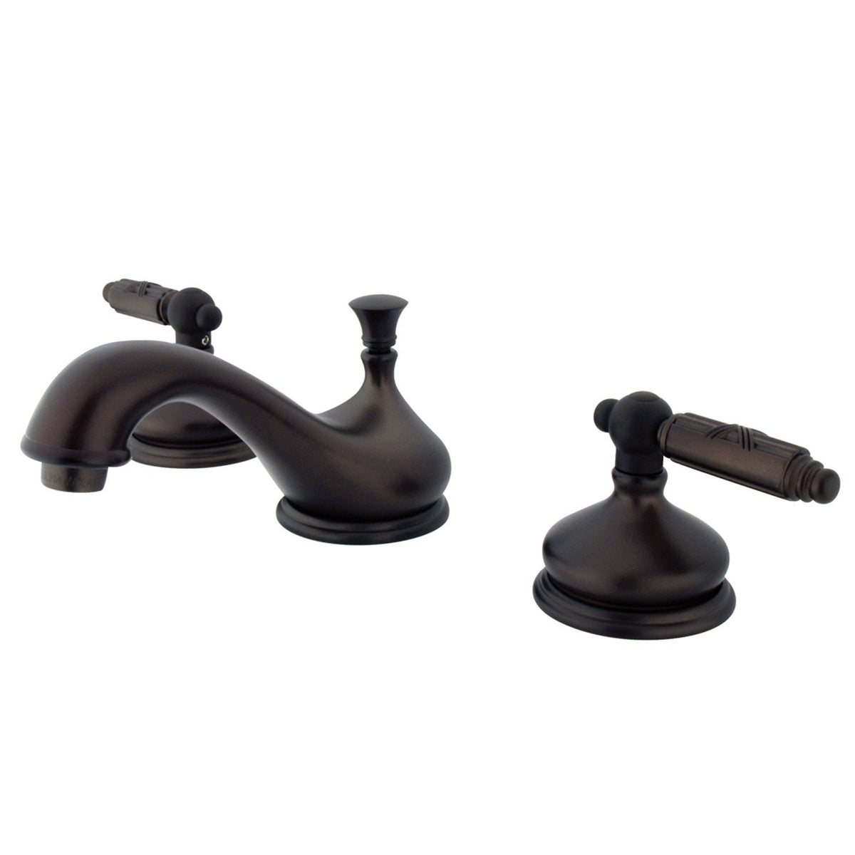 Georgian Widespread Bathroom Faucet with Brass Pop-Up in Oil Rubbed Bronze