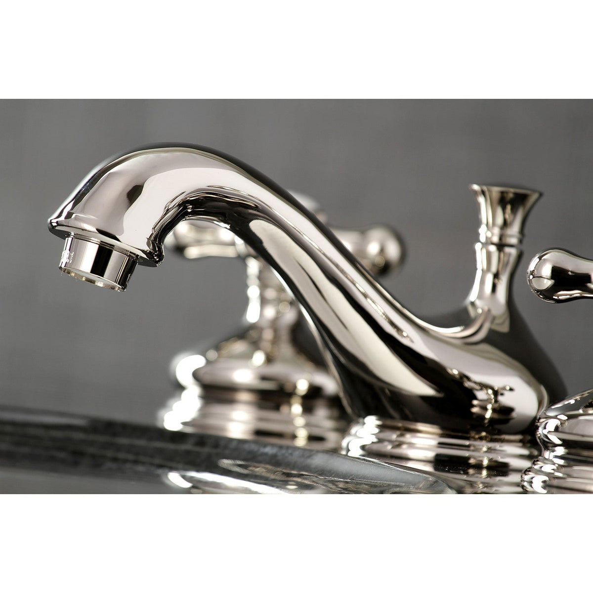 Heritage Widespread Bathroom Faucet with Brass Pop-Up in Polished Nickel
