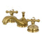 Kingston Brass Kingston Widespread Bathroom Faucet with Brass Pop-Up, Brushed Brass (KS1167AX)