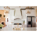 Kingston Brass Heritage Bridge Kitchen Faucet with Brass Side Sprayer, Polished Brass (KS1272ALBS)