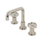 Kingston Brass Belknap Widespread Bathroom Faucet with Push Pop-Up Drain, Polished Nickel (KS142RXPN)
