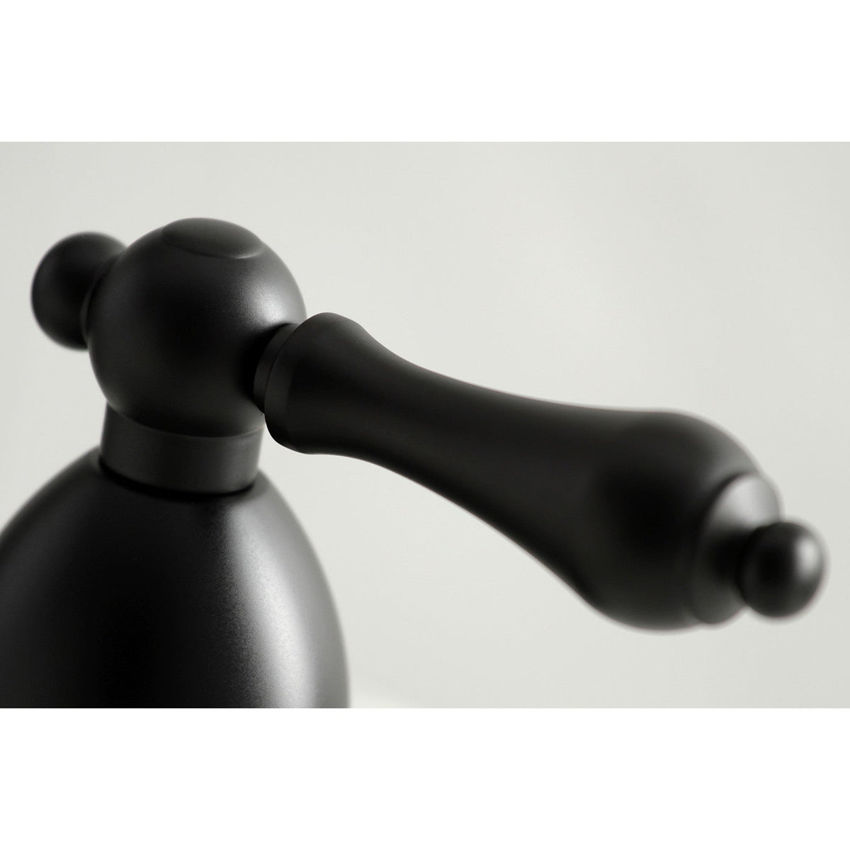 Heritage Widespread Bathroom Faucet with Brass Pop-Up in Matte Black