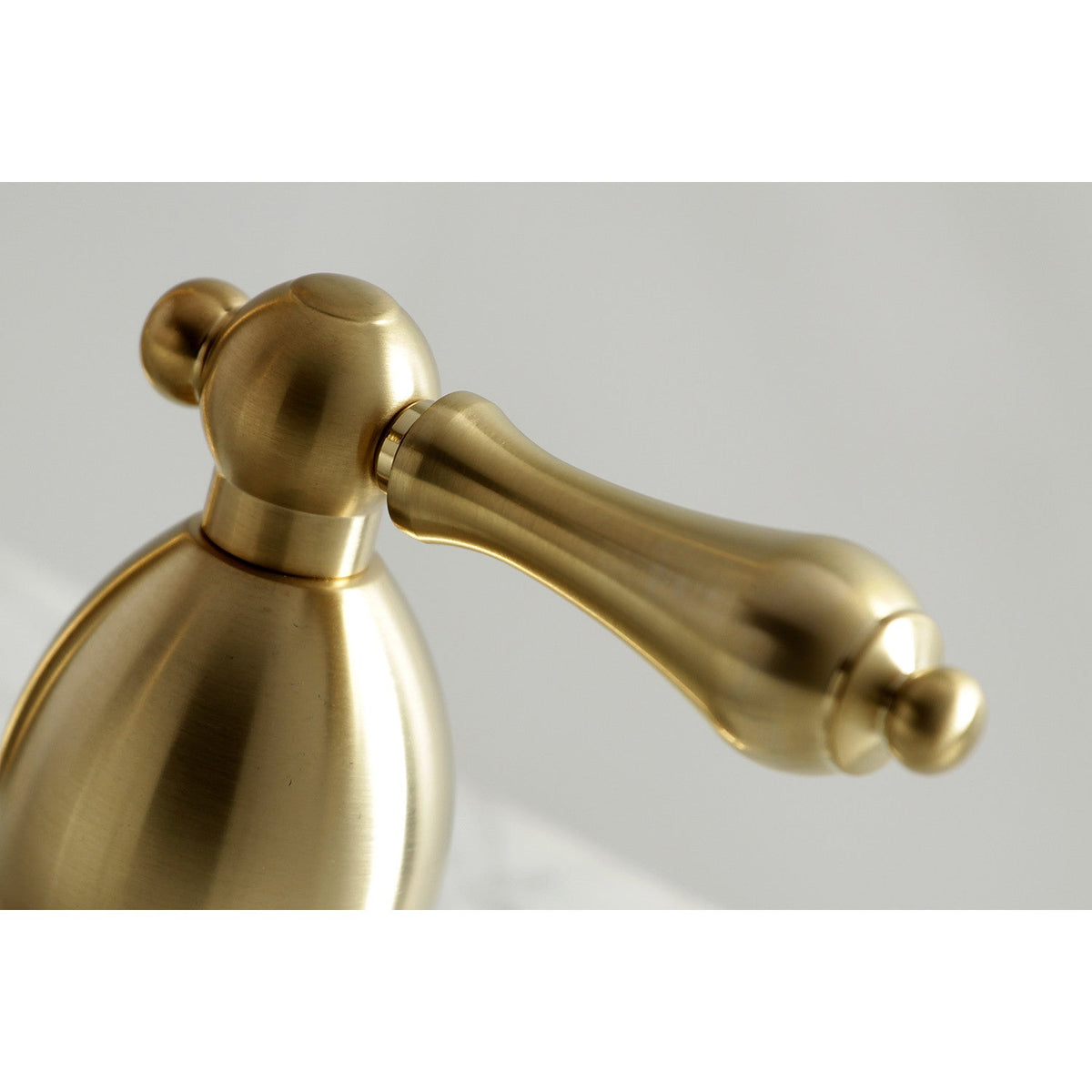 Heritage Widespread Bathroom Faucet with Brass Pop-Up in Brushed Brass