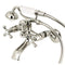 Kingston Brass Kingston Tub Wall Mount Clawfoot Tub Faucet with Hand Shower, Polished Nickel (KS265PN)