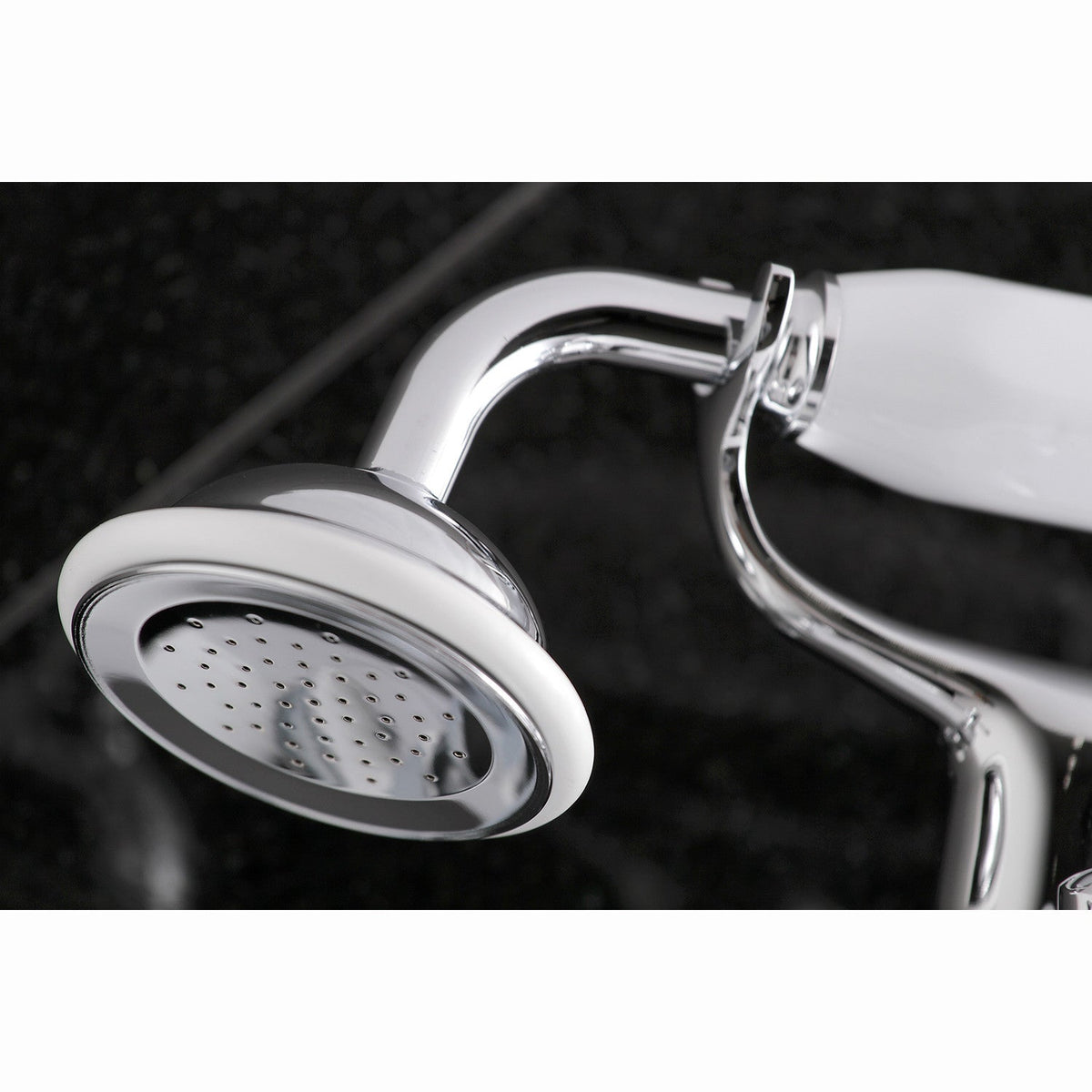 Kingston Wall Mount Clawfoot Tub Faucet with Hand Shower in Polished Chrome
