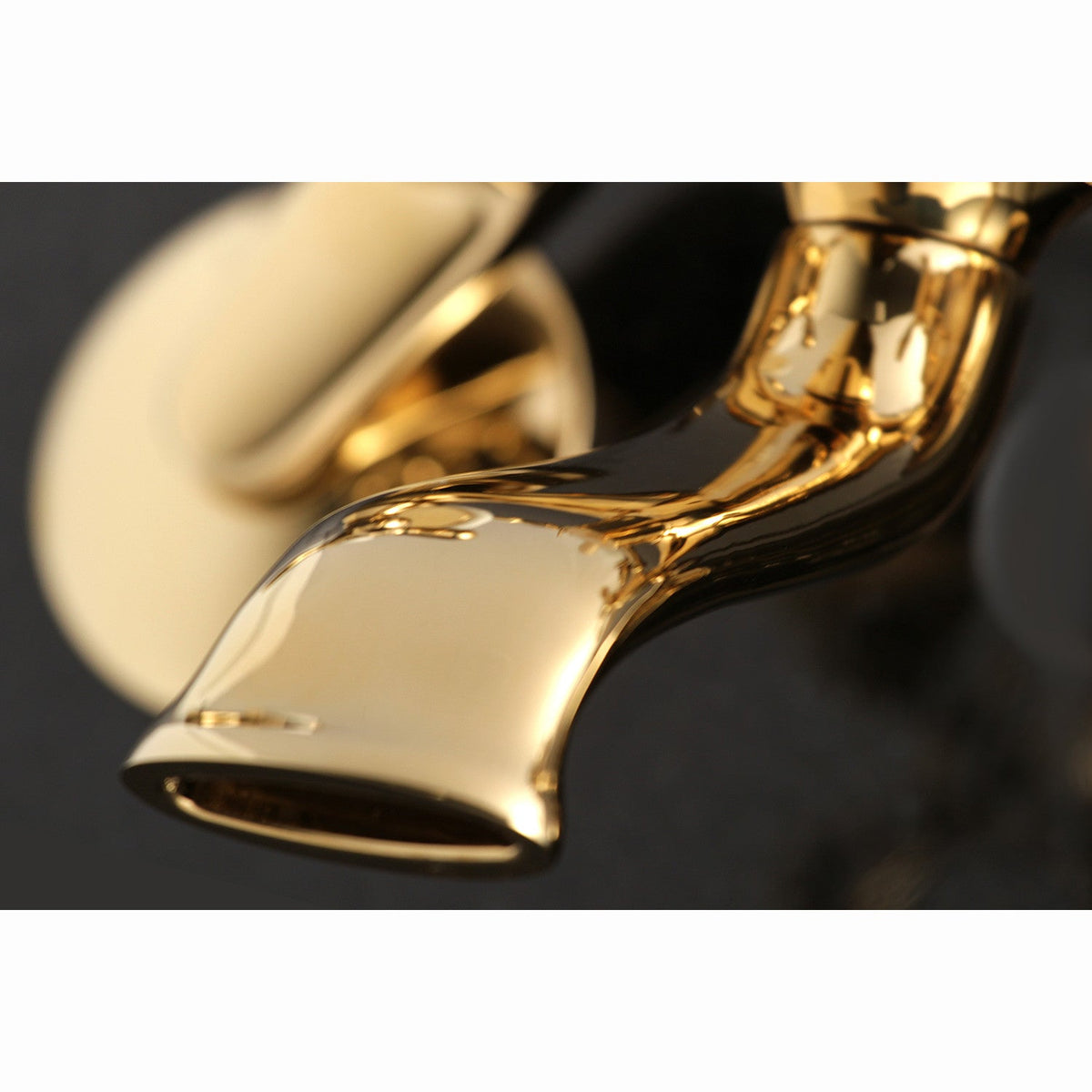 Kingston Wall Mount Clawfoot Tub Faucet with Hand Shower in Polished Brass