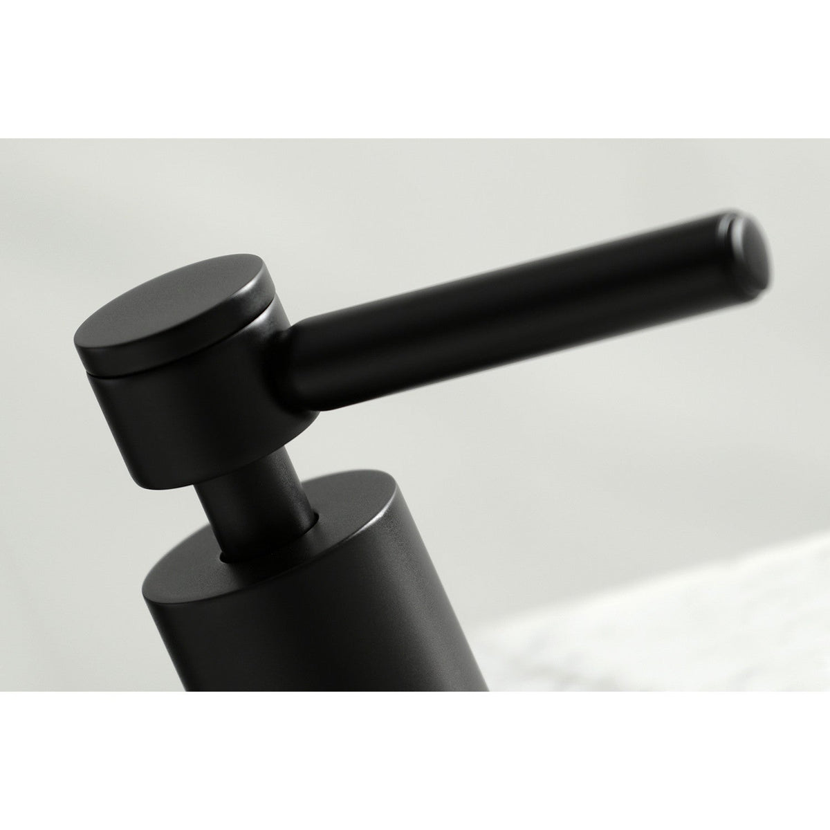 Concord Widespread Bathroom Faucet with Brass Pop-Up in Matte Black