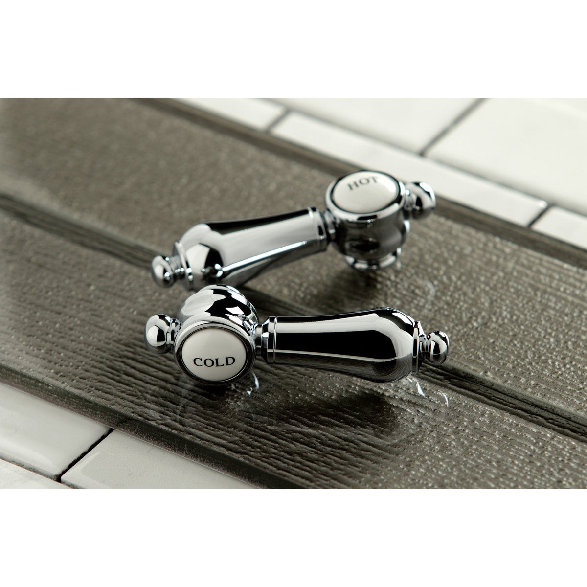 Heirloom Widespread Bathroom Faucet with Brass Pop-Up in Polished Chrome