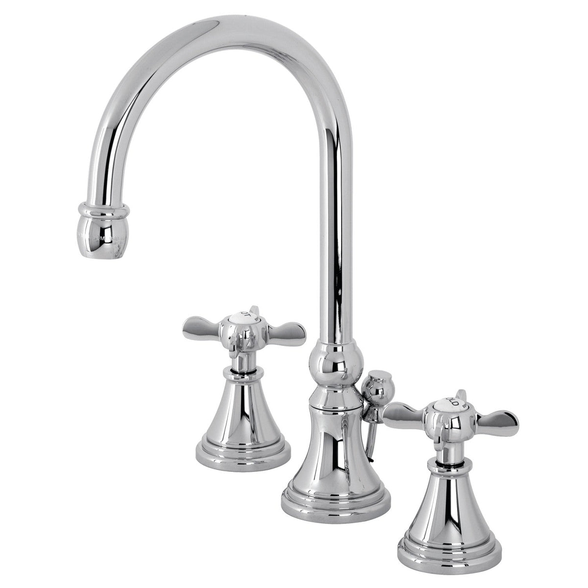 Essex Widespread Bathroom Faucet with Brass Pop-Up in Polished Chrome